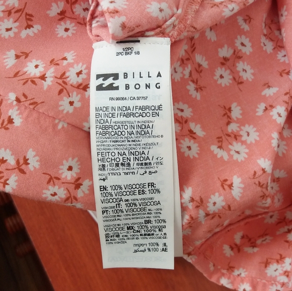 Billabong x The Salty Blonde Floral Dress, Size M - Picture 10 of 11